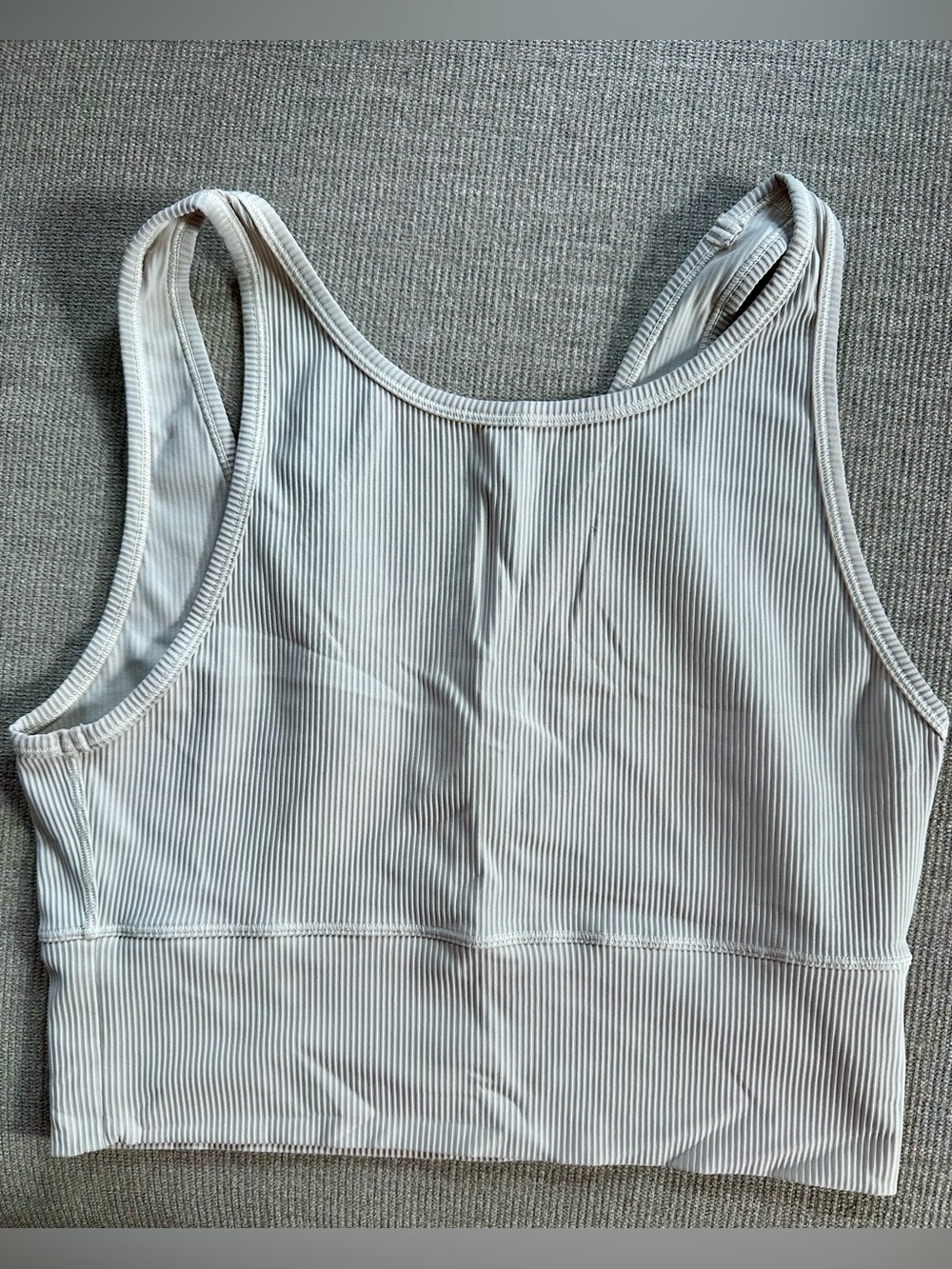 Lululemon Women's cream Ribbed power pivot Tank Top